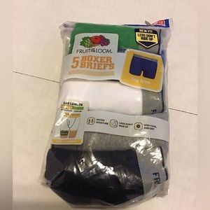 FRUIT OF THE LOOM NWT BOYS BOXER BRIEFS UNDERWEAR SZ 10/12 MEDIUM
